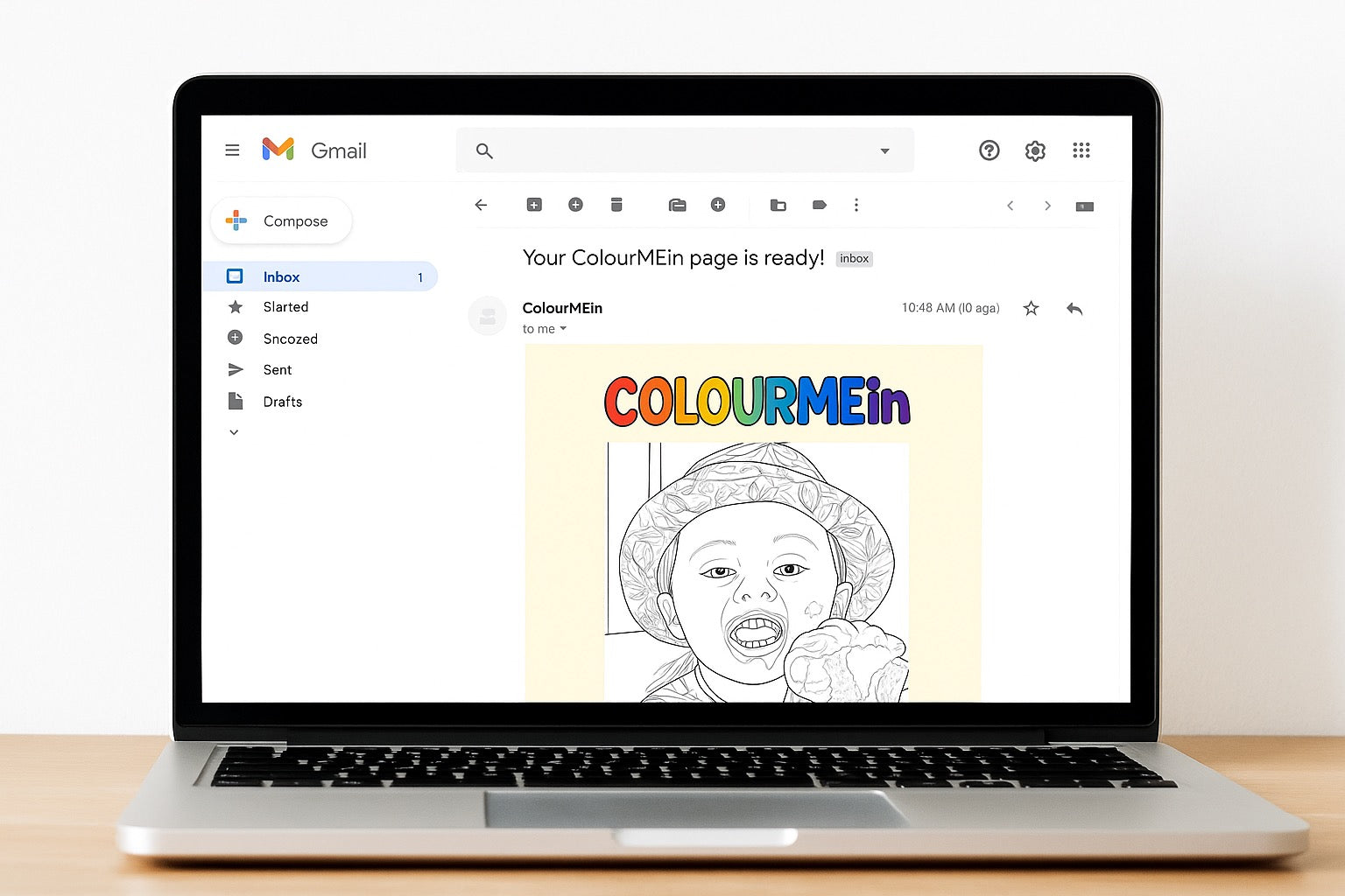 ColourMeIn™ Personalised Digital Colouring Page